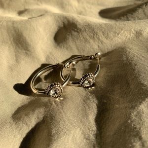 Brighton heart crystal hoops